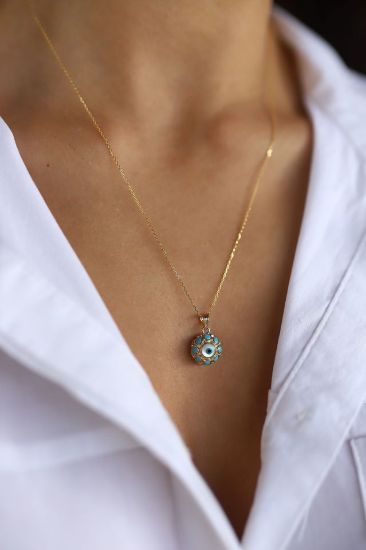 Nazar Boncuklu Altın Kolye resmi