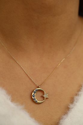 Ay Yıldız Altın Kolye resmi