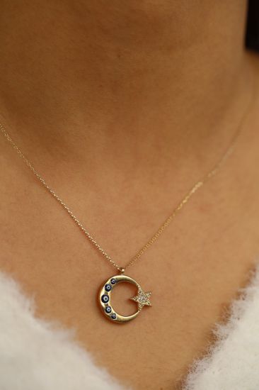 Ay Yıldız Altın Kolye resmi