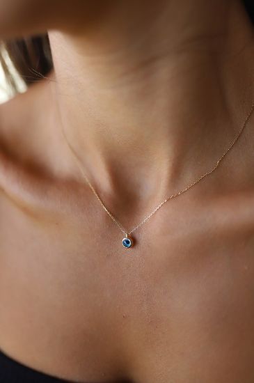 Nazar Boncuklu Altın Kolye resmi