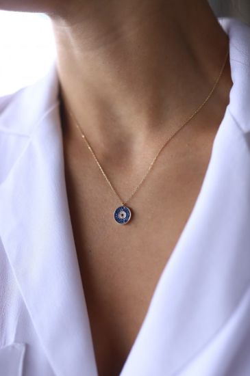 Nazar Boncuklu Altın Kolye resmi