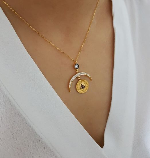 Tuğralı Altın Kolye resmi