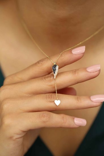 Melek Kanatlı Altın Kolye resmi