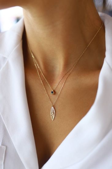 Nazar Boncuklu Altın Kolye resmi