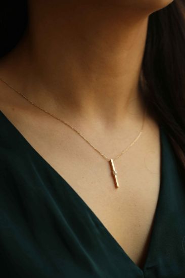 Çubuk Altın Kolye resmi