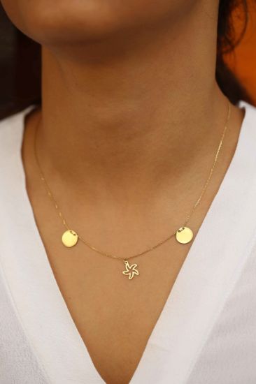 Deniz Yıldızı Altın Kolye resmi