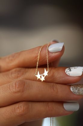 3'lü Minimal Plaka Kolye resmi