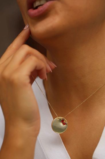 Plaka Altın Kolye resmi