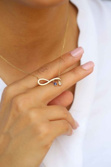 Sonsuzluk Altın Kolye resmi