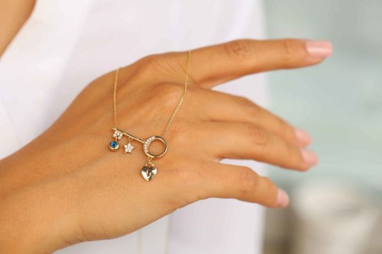 Anahtar Altın Kolye resmi