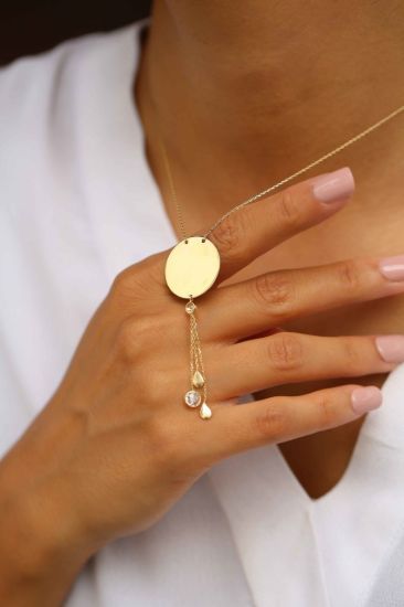 Plaka Altın Kolye resmi