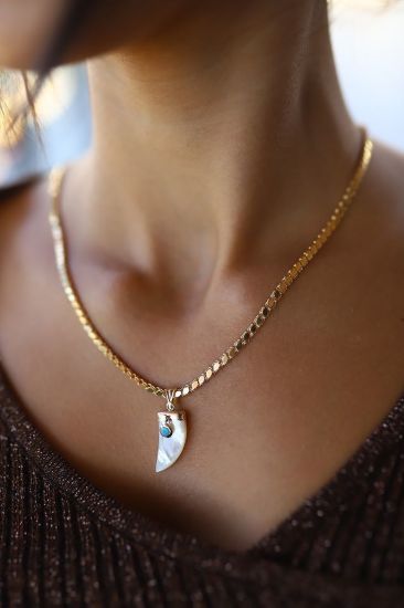 Fil Dişi Altın Kolye resmi