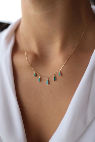 Damla Altın Kolye resmi