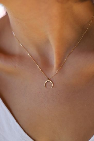 Hilal Altın Kolye resmi