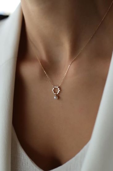 İncili Altın Kolye resmi