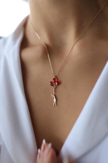 Balon Uçuran Kız Kolyesi resmi