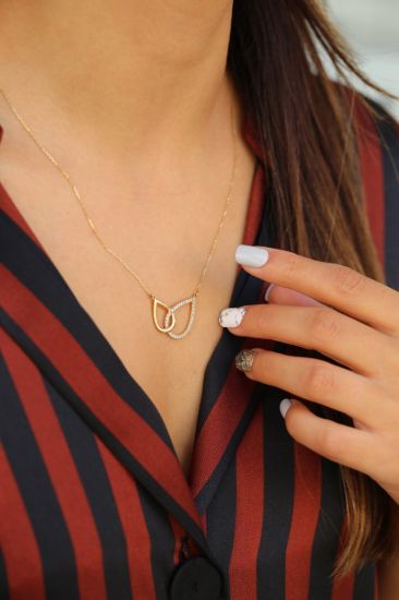 Damla Altın Kolye resmi