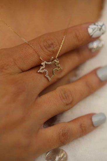 Yaprak Altın Kolye resmi