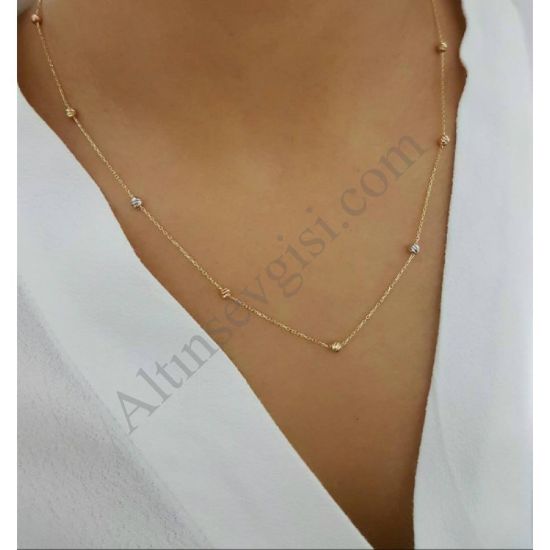 Toplu Altın Kolye resmi