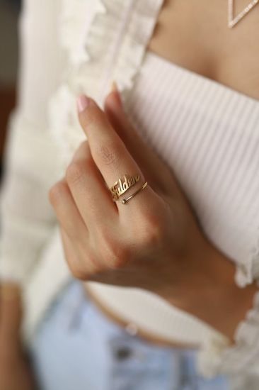 İsimli Altın Yüzük resmi