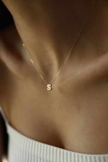 Harfli Altın Kolye resmi