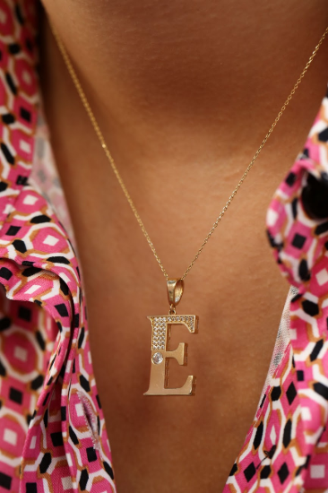 Harfli Altın Kolye resmi