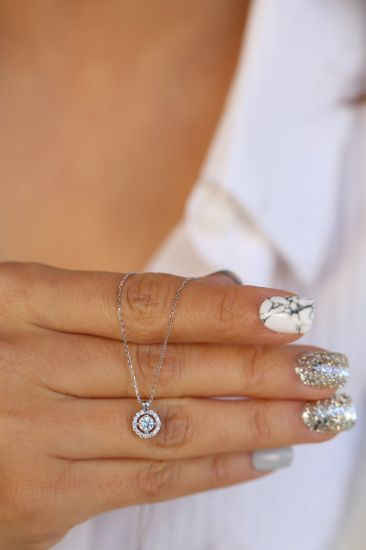 Altın Tektaş Minimal Kolye resmi