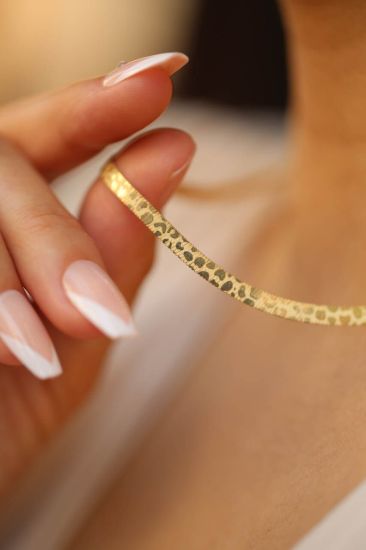 İtalyan Ezme Altın Zincir resmi