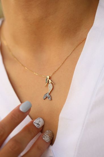 Deniz Kızı Altın Kolye resmi