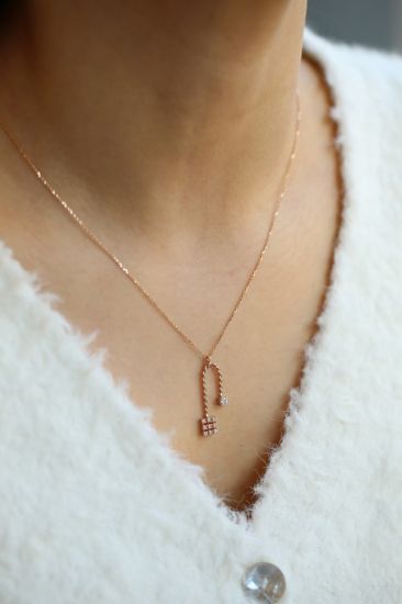 Altın Özel Seri Tektaş Kolye resmi