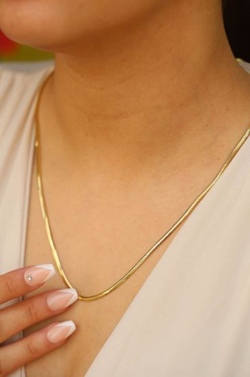 Balık Sırtı Altın Zincir resmi