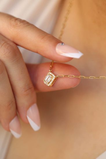 Baget Tektaş Altın Kolye resmi