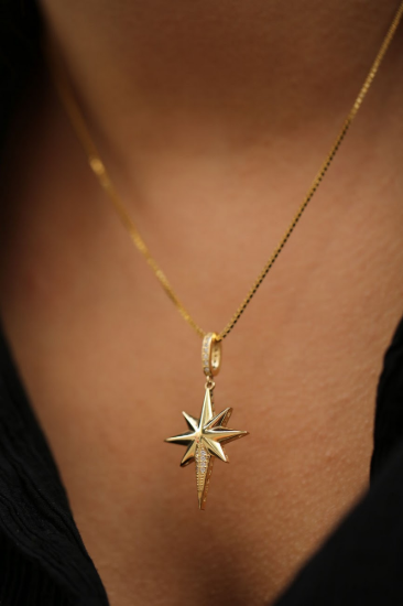 Kuzey Yıldızı Altın Kolye resmi