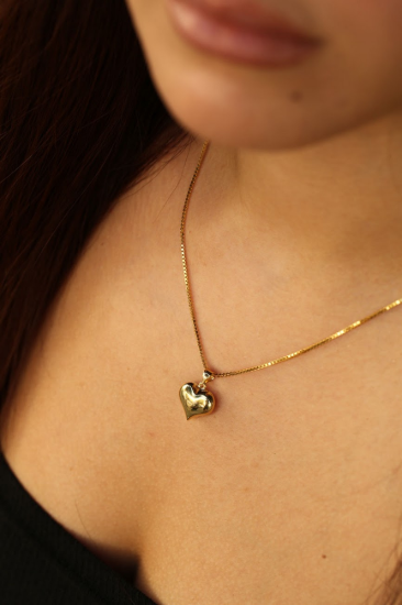 Kalp Altın Kolye resmi