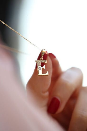 Harfli Altın Kolye resmi