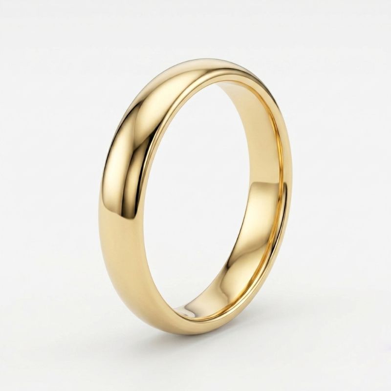 14 Ayar İnce Sade Alyans resmi